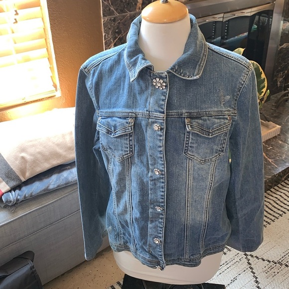 Gently Loved Brighton Denim Jacket Beautiful!! - Picture 1 of 14